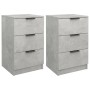 Nachttische 2 Einheiten betongraue Farbe 40x36x65 cm von vidaXL, Nachttische - Ref: Foro24-811277, Preis: 84,64 €, Rabatt: %