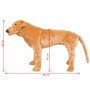 Hellbrauner, stehender Labrador-Hund aus Plüsch im XXL-Format von vidaXL, Stofftiere - Ref: Foro24-91329, Preis: 111,27 €, Ra...