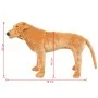 XXL light brown standing plush Labrador dog by vidaXL, Stuffed animals - Ref: Foro24-91329, Price: 102,16 €, Discount: %