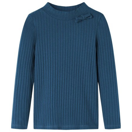 Langärmliges marineblaues Kinder-T-Shirt aus Stretch-Strick 128 von vidaXL, Kinder-T-Shirts - Ref: Foro24-13827, Preis: 8,00 ...
