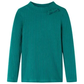 Dunkelgrünes, langärmliges Kinder-T-Shirt aus Stretchstrick 116 von vidaXL, Kinder-T-Shirts - Ref: Foro24-13831, Preis: 7,93 ...