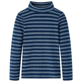 Marineblaues Langarm-T-Shirt für Kinder 116 von vidaXL, Kinder-T-Shirts - Ref: Foro24-13936, Preis: 7,93 €, Rabatt: %