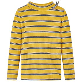 Langarm-T-Shirt für Kinder in der Farbe Ocker 140 von vidaXL, Kinder-T-Shirts - Ref: Foro24-14113, Preis: 9,46 €, Rabatt: %