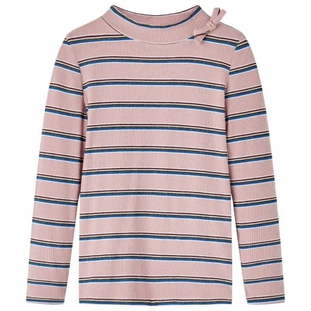 Hellrosa Kinder-Langarm-T-Shirt 140 von vidaXL, Kinder-T-Shirts - Ref: Foro24-14118, Preis: 9,37 €, Rabatt: %