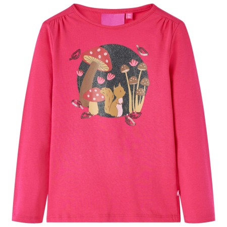 Kinder-Langarm-T-Shirt 116 in leuchtendem Rosa von vidaXL, Kinder-T-Shirts - Ref: Foro24-14151, Preis: 8,81 €, Rabatt: %