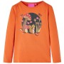 Langärmliges Kinder-T-Shirt 140 in gebranntem Orange von vidaXL, Kinder-T-Shirts - Ref: Foro24-14158, Preis: 8,81 €, Rabatt: %