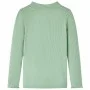Langärmliges Kinder-T-Shirt mit Stehkragen in der Farbe 116 in dunklem Mint von vidaXL, Kinder-T-Shirts - Ref: Foro24-14331, ...
