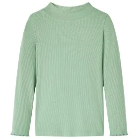 Langärmliges Kinder-T-Shirt mit Stehkragen in dunkler Mintfarbe 140 von vidaXL, Kinder-T-Shirts - Ref: Foro24-14333, Preis: 8...