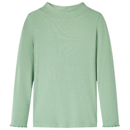 Children's long-sleeved high-neck t-shirt in dark mint color 140 by vidaXL, Kids T-shirts - Ref: Foro24-14333, Price: 8,87 €,...