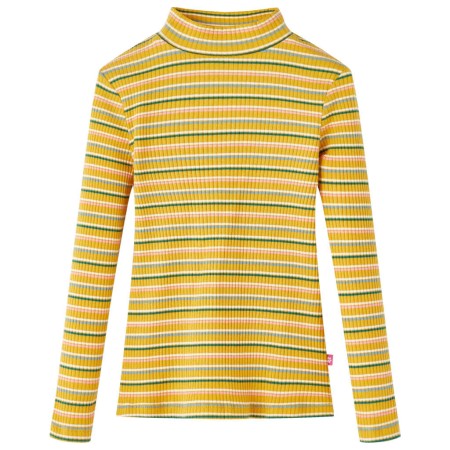 Langärmliges Kinder-T-Shirt mit Stehkragen in der Farbe Ocker 92 von vidaXL, Kinder-T-Shirts - Ref: Foro24-14359, Preis: 9,22...