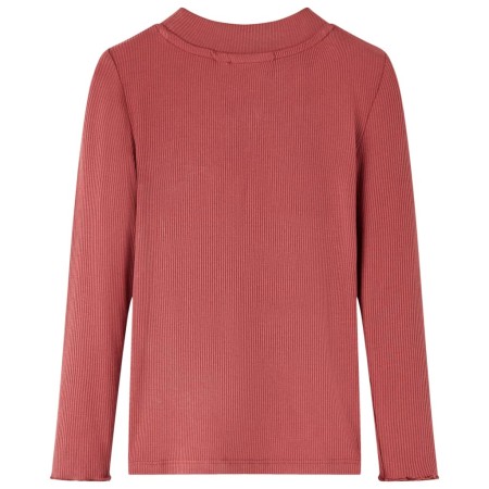 Camiseta infantil manga larga cuello alto rojo oscuro 140 de vidaXL, Camisetas para niños - Ref: Foro24-14338, Precio: 8,87 €