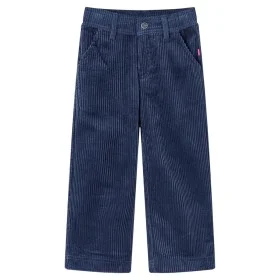 Pantalón infantil pana azul marino 104 de vidaXL, Pantalones de niños - Ref: Foro24-13915, Precio: 15,96 €, Descuento: %