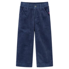 Navy blue corduroy children's pants 128 by vidaXL, kids pants - Ref: Foro24-13917, Price: 13,29 €, Discount: %