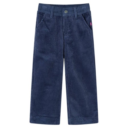 Navy blue corduroy children's pants 128 by vidaXL, kids pants - Ref: Foro24-13917, Price: 13,29 €, Discount: %