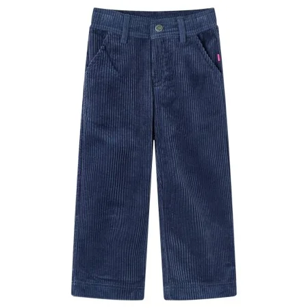 Pantalón infantil pana azul marino 128 de vidaXL, Pantalones de niños - Ref: Foro24-13917, Precio: 13,14 €, Descuento: %