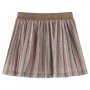 Kinder-Faltenrock mit braunem und rosa Glitzer 140 von vidaXL, Kinderhosen - Ref: Foro24-14558, Preis: 12,96 €, Rabatt: %
