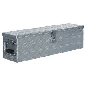 Aluminiumbox 80,5x22x22 cm silber von vidaXL, Werkzeugkästen - Ref: Foro24-142937, Preis: 123,55 €, Rabatt: %