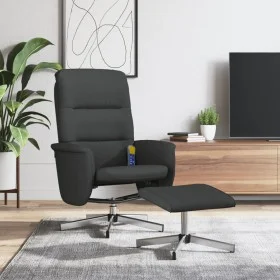 Relaxsessel mit Fußstütze aus schwarzem Stoff von vidaXL, Sessel - Ref: Foro24-356584, Preis: 127,41 €, Rabatt: %