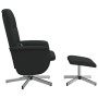 Relaxsessel mit Fußstütze aus schwarzem Stoff von vidaXL, Sessel - Ref: Foro24-356584, Preis: 150,90 €, Rabatt: %