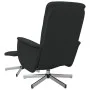 Sillón reclinable de masaje con reposapiés tela negro de vidaXL, Sillones - Ref: Foro24-356584, Precio: 127,01 €, Descuento: %