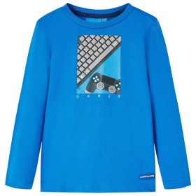 Camiseta infantil de manga larga azul cobalto 92 de vidaXL, Camisetas para niños - Ref: Foro24-12814, Precio: 9,12 €, Descuen...