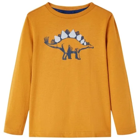 Dunkelockerfarbenes, langärmliges Kinder-T-Shirt 92 von vidaXL, Kinder-T-Shirts - Ref: Foro24-12854, Preis: 8,30 €, Rabatt: %