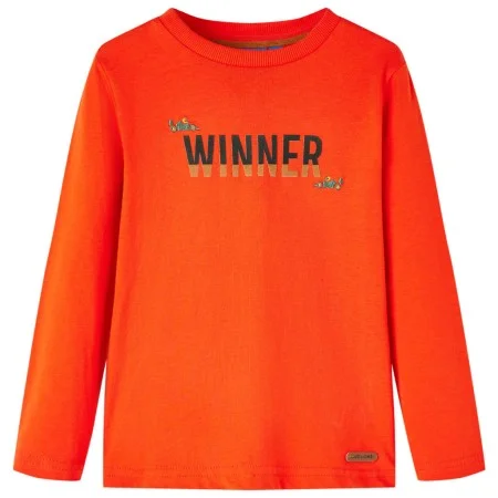 Leuchtendes orangefarbenes Langarm-T-Shirt für Kinder 92 von vidaXL, Kinder-T-Shirts - Ref: Foro24-12894, Preis: 8,30 €, Raba...