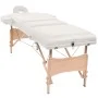 Massage table and folding stool 3 zones 10 cm white by vidaXL, massage tables - Ref: Foro24-110156, Price: 269,01 €, Discount: %