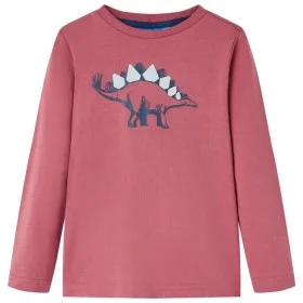 Dunkelrotes langärmeliges Kinder-T-Shirt 140 von vidaXL, Kinder-T-Shirts - Ref: Foro24-12868, Preis: 8,30 €, Rabatt: %