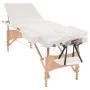 Massage table and folding stool 3 zones 10 cm white by vidaXL, massage tables - Ref: Foro24-110156, Price: 269,01 €, Discount: %