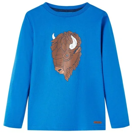 Langarm-T-Shirt für Kinder Kobaltblau 92 von vidaXL, Kinder-T-Shirts - Ref: Foro24-13004, Preis: 8,30 €, Rabatt: %