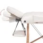 Massage table and folding stool 3 zones 10 cm white by vidaXL, massage tables - Ref: Foro24-110156, Price: 269,01 €, Discount: %