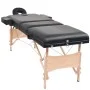 Camilla de masaje y taburete plegable 3 zonas 10 cm negro de vidaXL, Mesas de masaje - Ref: Foro24-110157, Precio: 287,68 €, ...