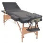 Massageliege und Klapphocker 3 Zonen 10 cm schwarz von vidaXL, Massageliegen - Ref: Foro24-110157, Preis: 287,97 €, Rabatt: %