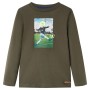 Kinder-T-Shirt mit langen Ärmeln Khaki 140 von vidaXL, Kinder-T-Shirts - Ref: Foro24-12738, Preis: 8,60 €, Rabatt: %