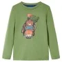 Kinder-Langarm-T-Shirt hellkhaki 92 von vidaXL, Kinder-T-Shirts - Ref: Foro24-12759, Preis: 8,52 €, Rabatt: %