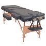 Folding massage table and stool 3 zones 10 cm black by vidaXL, massage tables - Ref: Foro24-110157, Price: 292,06 €, Discount: %