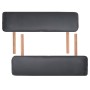 Folding massage table and stool 3 zones 10 cm black by vidaXL, massage tables - Ref: Foro24-110157, Price: 292,06 €, Discount: %