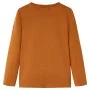 Langarm-T-Shirt für Kinder in der Farbe Cognac 128 von vidaXL, Kinder-T-Shirts - Ref: Foro24-12837, Preis: 10,07 €, Rabatt: %