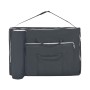 Folding massage table and stool 3 zones 10 cm black by vidaXL, massage tables - Ref: Foro24-110157, Price: 292,06 €, Discount: %