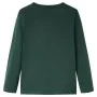 Dunkelgrünes langärmeliges Kinder-T-Shirt 104 von vidaXL, Kinder-T-Shirts - Ref: Foro24-12840, Preis: 8,54 €, Rabatt: %