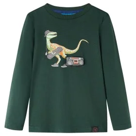Dark green long-sleeved children's t-shirt 128 by vidaXL, Kids T-shirts - Ref: Foro24-12842, Price: 9,39 €, Discount: %