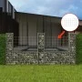 U-shaped basket galvanized gabion wall 240x20x100 cm by vidaXL, fence panels - Ref: Foro24-142546, Price: 106,52 €, Discount: %