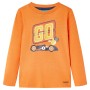 Dunkeloranges Langarm-T-Shirt für Kinder 128 von vidaXL, Kinder-T-Shirts - Ref: Foro24-13067, Preis: 9,87 €, Rabatt: %