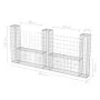 Cesta en forma de U muro de gaviones galvanizado 240x20x100 cm de vidaXL, Paneles de vallas - Ref: Foro24-142546, Precio: 102...
