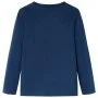 Marineblaues Langarm-T-Shirt für Kinder 104 von vidaXL, Kinder-T-Shirts - Ref: Foro24-13120, Preis: 8,59 €, Rabatt: %