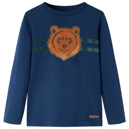 Navy blue long-sleeved children's t-shirt 128 by vidaXL, Kids T-shirts - Ref: Foro24-13122, Price: 8,66 €, Discount: %