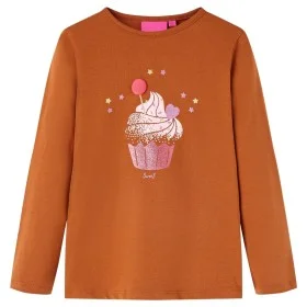 Langarm-T-Shirt für Kinder in der Farbe Cognac 92 von vidaXL, Kinder-T-Shirts - Ref: Foro24-14049, Preis: 8,72 €, Rabatt: %