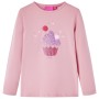 Kinder-Langarm-T-Shirt hellrosa 92 von vidaXL, Kinder-T-Shirts - Ref: Foro24-14054, Preis: 8,81 €, Rabatt: %