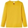 Langarm-T-Shirt für Kinder in der Farbe Ocker 140 von vidaXL, Kinder-T-Shirts - Ref: Foro24-14283, Preis: 8,85 €, Rabatt: %